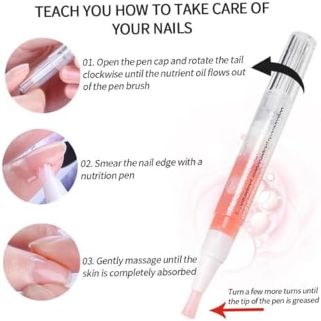 Cuticle Oil Pens for Nails Revitalizer Pen Gel Nourishment Polish for Nail Care Products Kit 10 Pcs. - Image 3