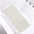 Pebble Shower Mat for Bathtub Non Slip Mat 35"X16" with Suction Cups,Beige by HOME