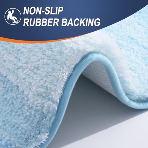 OLANLY Bathroom Runner Rug 45x27, Extra Soft Absorbent Microfiber Bath Rugs - Image 5
