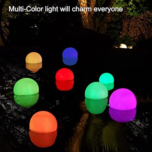 LanPool Floating Pool Light Ball,RGB Color Changing Bath Hot Tub Lights 4pk - Image 2