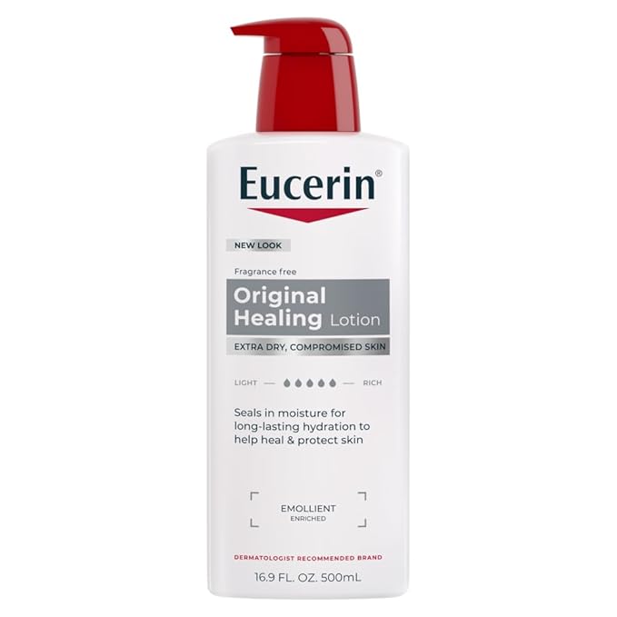 Eucerin Original Healing Rich Body Lotion for Extremely Dry, Compromised Skin, Mothers Day Gifts, 6.9 Fl Oz Bottle
