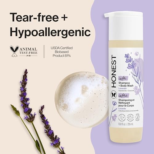 The Honest Company Shampoo & Body Wash, Tear-Free, Lavender Calm, 10 fl oz - Image 2