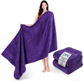 Cotton Paradise 100% Cotton Turkish Towel Set, Soft Absorbent Quick Dry, 2 Piece 35x70 Bath Sheet Set, Violet Purple by UNITEDHOMETEXTILE