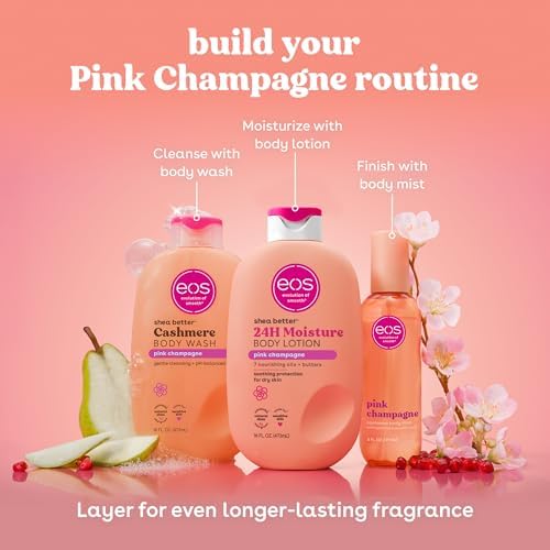 eos Cashmere Body Mist- Pink Champagne, Body Spray for Women, 6 fl oz - Image 6