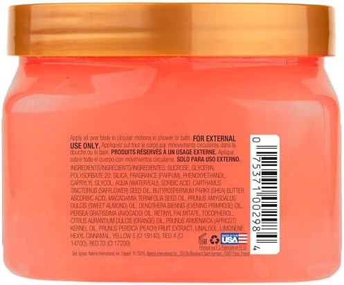 Tree Hut Peach Sorbet Shea Sugar Scrub, Exfoliating, Hydrating & Moisturizing Body Scrub with Shea Butter & Nourishing Essential Oils, Smooth & Soften Skin, 18 oz (Pack of 2) - Image 4