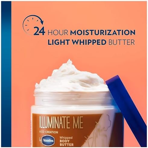 Vaseline Lotion - Illuminate Me Body Butter, Whipped Shea Butter Co-Created with Black Women for Luminous, Glowing Skin, Moisturizing Lotion for Extremely Dry Skin, Scented, 11 Oz Ea (Pack of 6) - Image 5