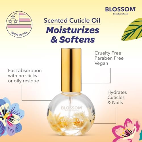 Blossom Cuticle Oil for Nails, Moisturizing, Almond Biscotti, 0.5 fl. oz - Image 6