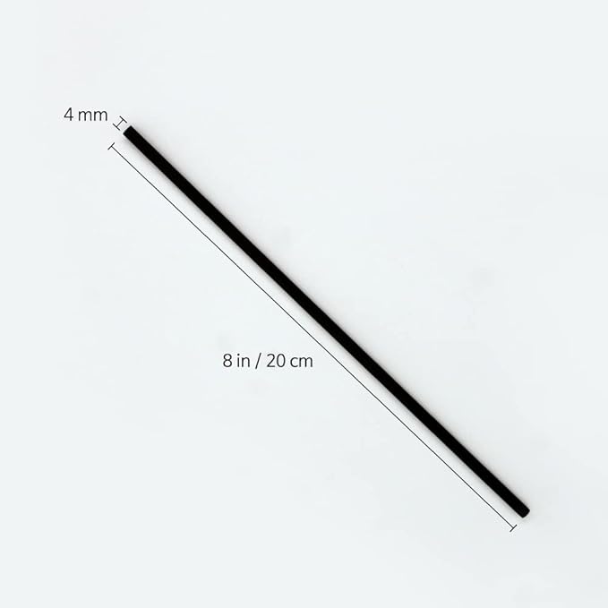 Cocod'or COCODOR Diffuser Black Fiber Reed Sticks(100pcs, 8" x 4mm) / Diffuser Oil Refill, Home Fragrance, Aromatherapy, Reed Diffuser Set, Sticks for Reed Diffusers, Office Décor, Decoration