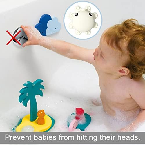 Bathtub Overflow Drain Cover Tub - tub Overflow Drain Cover, Soak Bath Overflow Drain Cover, Bathroom Spa Accessories, Adds Inches of Water for Deeper Bath (Silicone, Creamy-White) - Image 6
