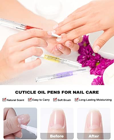 Nail & Cuticle Oil Pen 15Pcs Kit Manicure Essentials Strengthening with Different Naturale Scents Salone SPA Hydrating Repair Treatment Supplies - Image 2