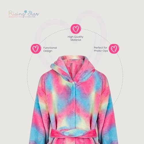 Rising Star Baby Toddler Robe Or Kids Robe for Girls and Boys - Kids & Baby Bath Robe Spa Set with Washcloth or Slippers - Image 4