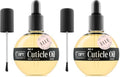C CARE Sweet Almond Cuticle Oil for Nails, 2.5 oz – Overnight Cuticle Repair Oil for Dry Cuticles, Nail Strengthener & Moisturizer, Includes Dropper & Brush (Pack of 2) by CCARE