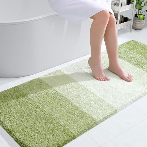 OLANLY Bathroom Runner Rug 59x24, Extra Soft Absorbent Microfiber Bath Rugs by OLANLY
