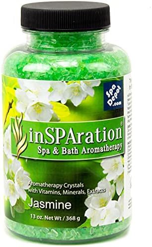 inSPAration Jasmine Aromatherapy Crystals for Spa, Hot Tub & Bath 13 oz. by inSPArationInc