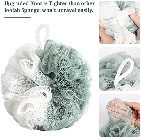 Fu Store Loofah Sponge Shower Loofahs 4 Colors Bath Sponges Body Scrubbers - Image 4