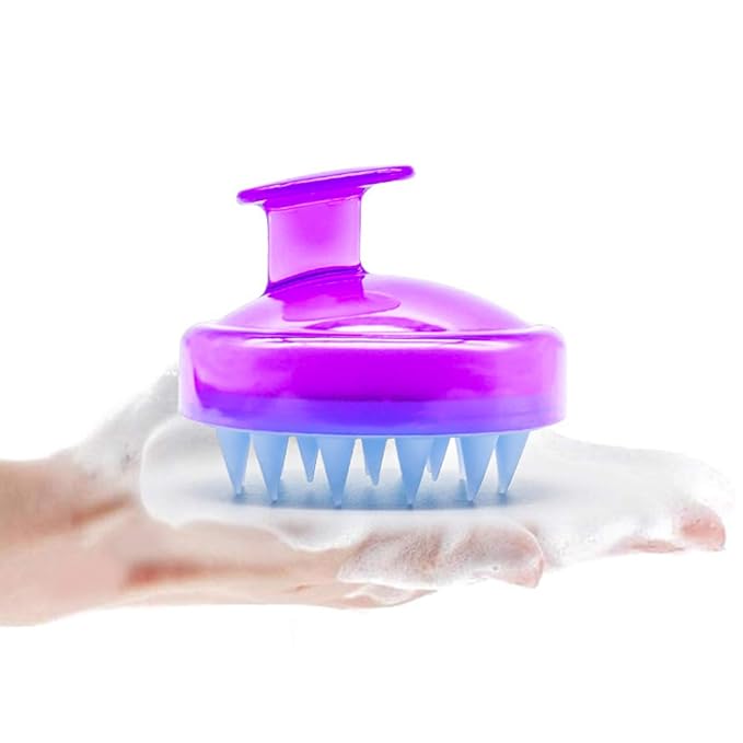 INVODA Scalp Massager Shampoo Brush Soft Silicone Bristles for Dandruff Removal & Hair Growth, Waterproof Wet/Dry Use, Men, Women & Pets