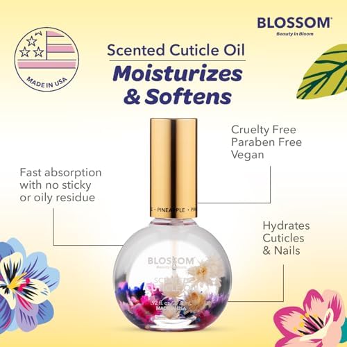 Blossom Cuticle Oil for Nails, Scented Nail Oil Cuticle Care, 0.92 fl. oz - Image 6
