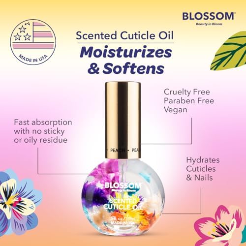 Blossom Cuticle Oil for Nails, Scented Nail Oil Cuticle Care, 0.5 fl. oz - Image 6