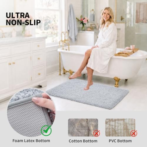 ILANGO Bathroom Rugs 24" × 17", Extra Soft Absorbent Microfiber Bath Rugs - Image 6