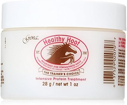Gena Healthy Hard as Hoof Nail Strengthening Cream – Hard as Hoofs Nails Strengthener, Nail Growth & Conditioning for Split & Crack Nails, 1 oz by Gena