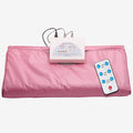 Elitzia Portable Far Infrared Sauna Blanket for Home Dual-Zone Heating Remote Control 95-176°F Adjustable Waterproof & Easy Clean Oxford Fabric Overheat Protection 70.9"x31.5" Pink