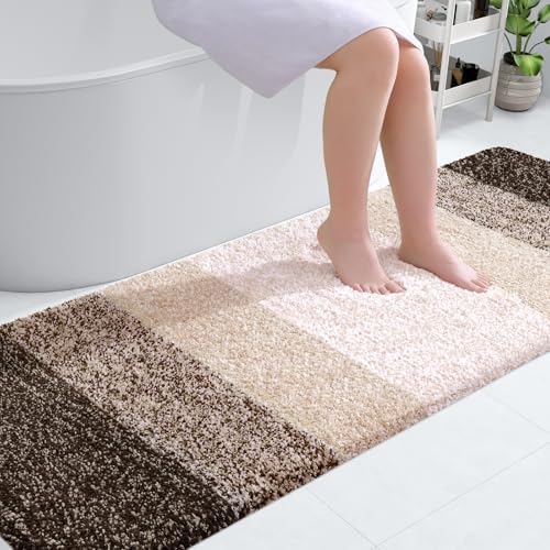OLANLY Bathroom Runner Rug 70x24, Extra Soft Absorbent Microfiber Bath Rugs by OLANLY