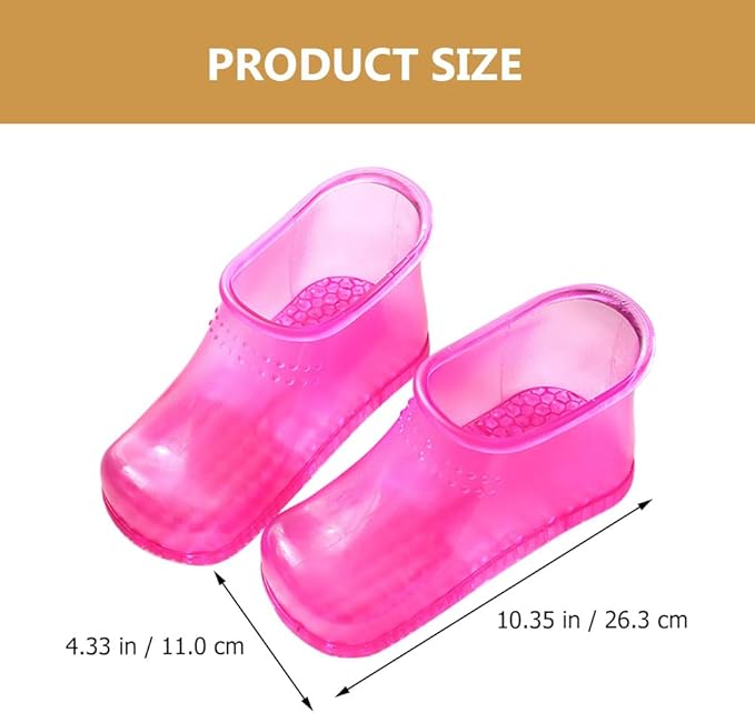 Beavorty Foot Soaker Portable Feet Soaking Tub Leakproof ＆ Wearable Foot Soaking Shoes Plastic Foot Bath Tub Bath Massager Basin Pedicure Feet Spa Shoes for Pedicure Foot Spa