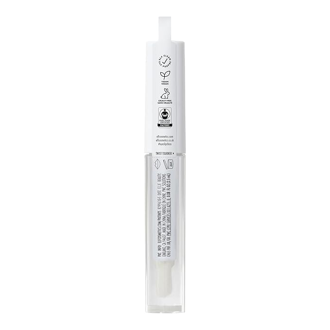 e.l.f. Lip Lacquer, Hydrating Lip Gloss, Non-Sticky Ultra-Shine with Vitamin A & E, Vegan & Cruelty-Free, Clear