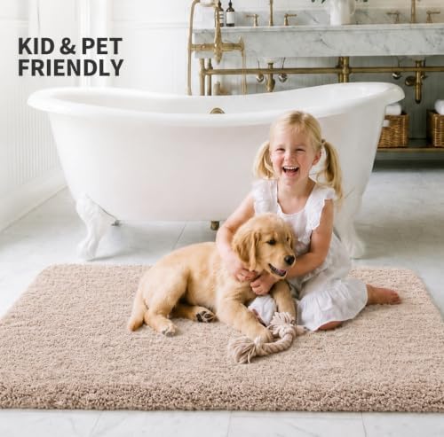 ILANGO Bathroom Rugs 70" × 24", Extra Soft Absorbent Microfiber Bath Rugs - Image 2