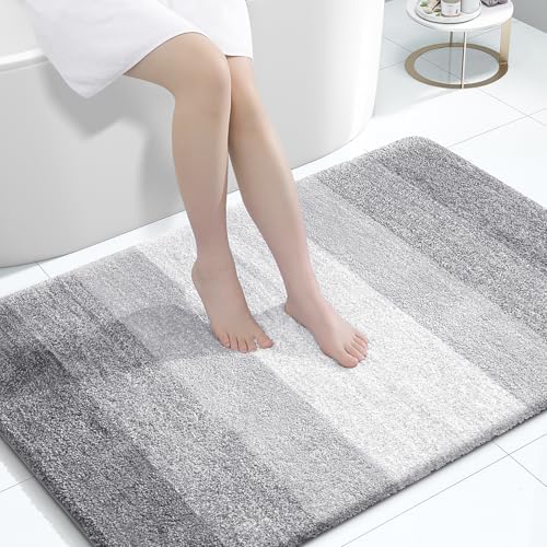 OLANLY Large Bathroom Rugs 44x32, Extra Soft Absorbent Microfiber Bath Rugs by OLANLY