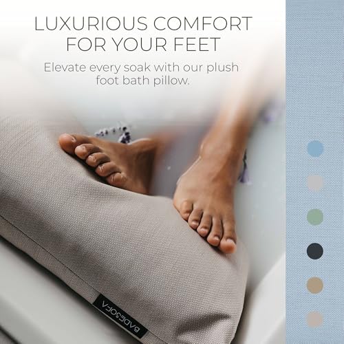 BADESOFA® Luxury Bathtub Pillow for Feet in Blue, Quick-Drying - Image 2