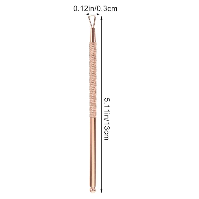 Beavorty Triangle Stainless Steel Cuticle Pusher Gel Remover Tool 4-Pcs Nail Art Scraper for Precise Gel Polish Removal and Nail Care