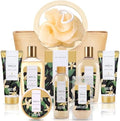 spa luxetique Bath Sets for Women Gift - 10PCS Vanilla Scent Spa Kit, Spa Gift Baskets for Her Birthday, Christmas Gifts for Women, Mother, Wife, Girlfriends by spaluxetique