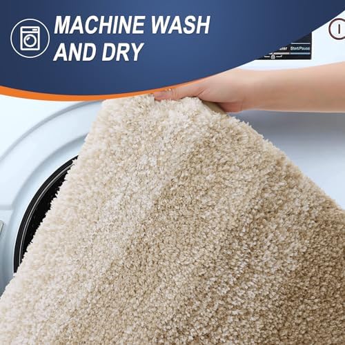 OLANLY Bathroom Rugs Mat 30x20, Extra Soft Absorbent Microfiber Bath Rugs - Image 6