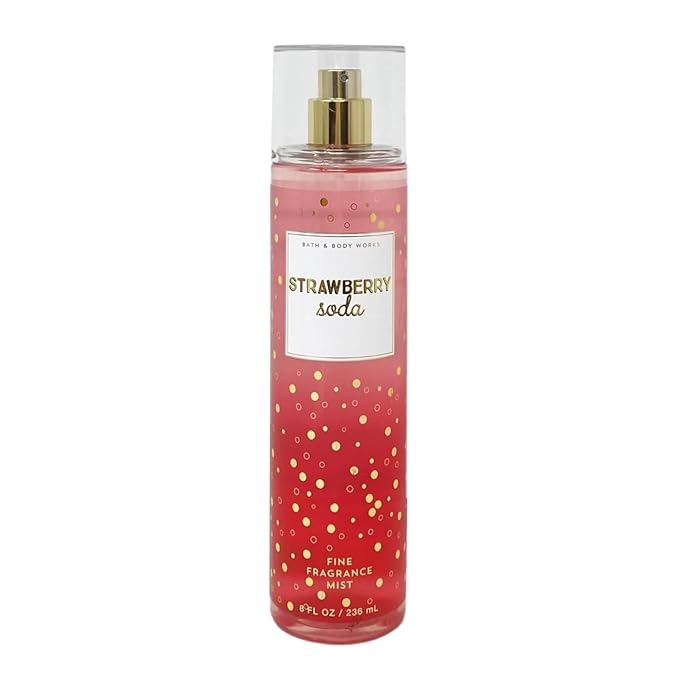 Bath and Body Works Fine Body Fragrance Mist 8 Fluid Ounce (Strawberry Soda)