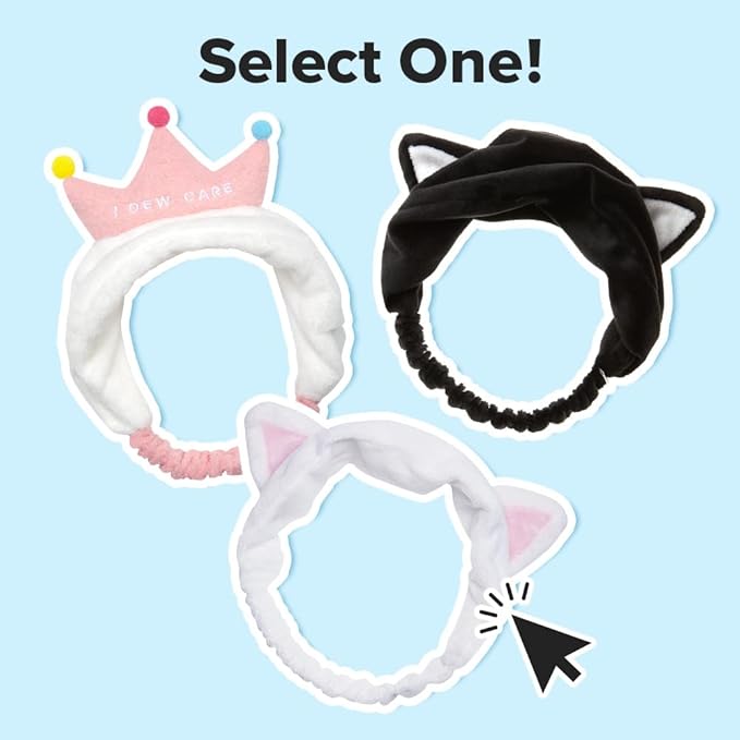 I DEW CARE Face Wash Headband - Twinkle Star | Adorable Design, Perfect for Washing & Cleansing, Makeup and Spa, Bath, Skincare, Quick Dry, Soft & Fuzzy, Non Slip, Teen Girls Stuff