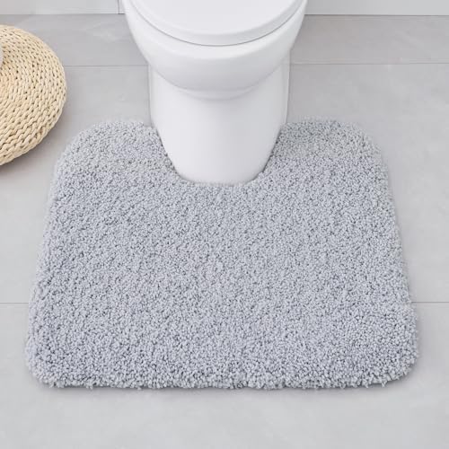 ILANGO Toilet Rugs U Shaped 22" × 24",Soft Absorbent Microfiber Bath Rugs - Image 2