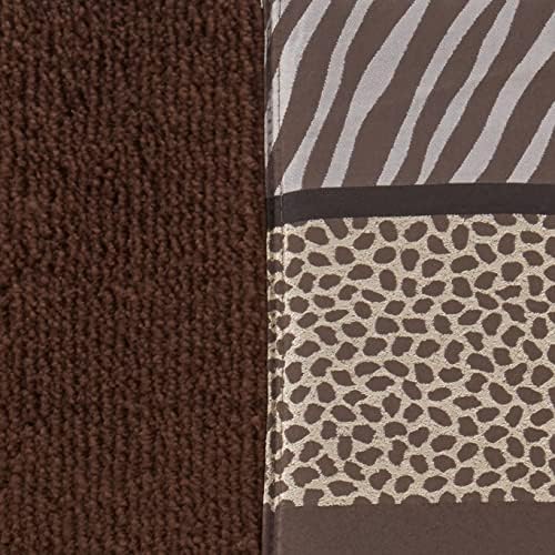Zahari Home Safari Stripes Animal Bathroom Rug Classic Luxury Leopard Cheetah Zebra Bath Rug Contemporary Decor Beautiful Shower Mat Unique Design Stylish Bathroom Rug Bath Shower Tub Decor - Image 3