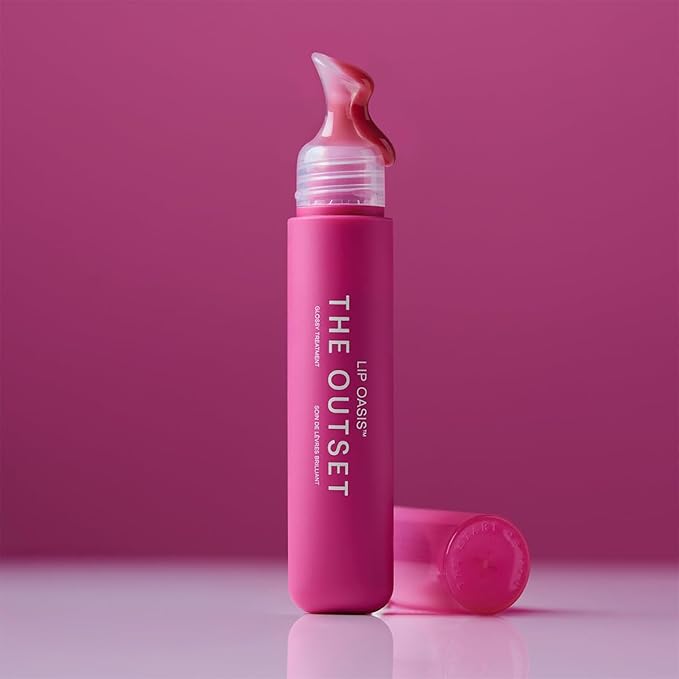 The Outset Lip Oasis Hydrating Lip Balm, Glossy Moisturizing Lip Treatment for Dry, Sensitive Lips, Clean, Vegan & Gluten-Free, Daiquiri, 0.3 oz