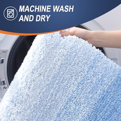 OLANLY Bathroom Runner Rug 44x24, Extra Soft Absorbent Microfiber Bath Rugs - Image 6