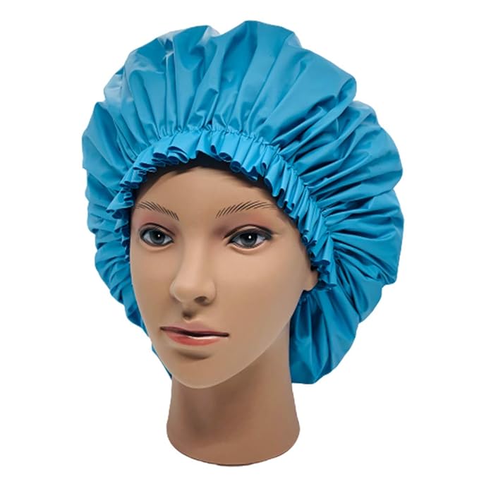 ELEBOX Large Shower Cap 3 Pack Oversized Shower Cap for Long Hair Waterproof Bath Cap Reusable Hair Caps for Women Hair Protection