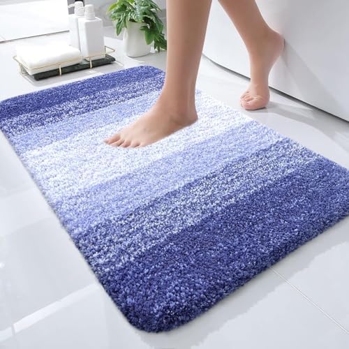 OLANLY Small Bathroom Rugs 24x16, Extra Soft Absorbent Microfiber Bath Rugs by OLANLY