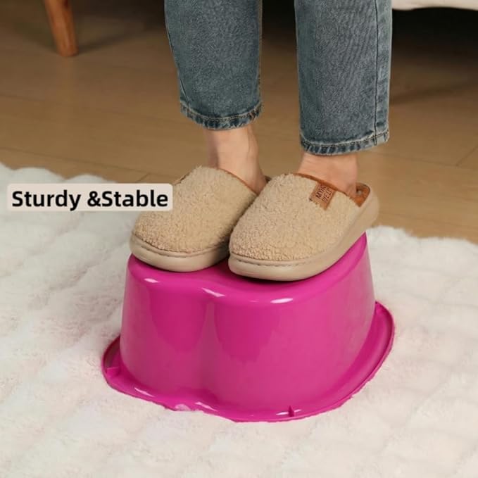 Ytterbium Foot Soaking Bath Basin, Large Massage Foot Soaking Tub, Plastic Home Spa Pedicure Bucket, Relaxation & Stress Relief, Suitable for Women & Men (Purple)