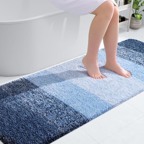 OLANLY Bathroom Runner Rug 70x24, Extra Soft Absorbent Microfiber Bath Rugs by OLANLY