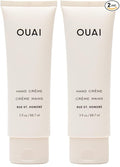 OUAI Hand Cream - Thick, Creamy Balm with Coconut Oil, Murumuru Butter and Shea Butter - Hydrating Moisturizer for Soft Hands - Use Daily to Deeply Nourish Skin (3 Oz) (Pack of 2)