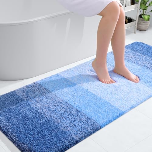OLANLY Bathroom Runner Rug 59x24, Extra Soft Absorbent Microfiber Bath Rugs by OLANLY