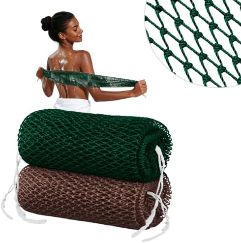 Cleangor 2Pcs African Net Sponge Authentic with Knots - Exfoliating Body by Cleangor