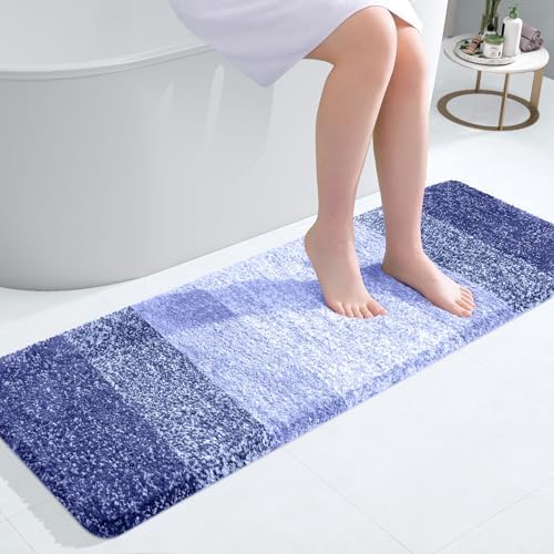 OLANLY Bathroom Runner Rug 47x17, Extra Soft Absorbent Microfiber Bath Rugs by OLANLY