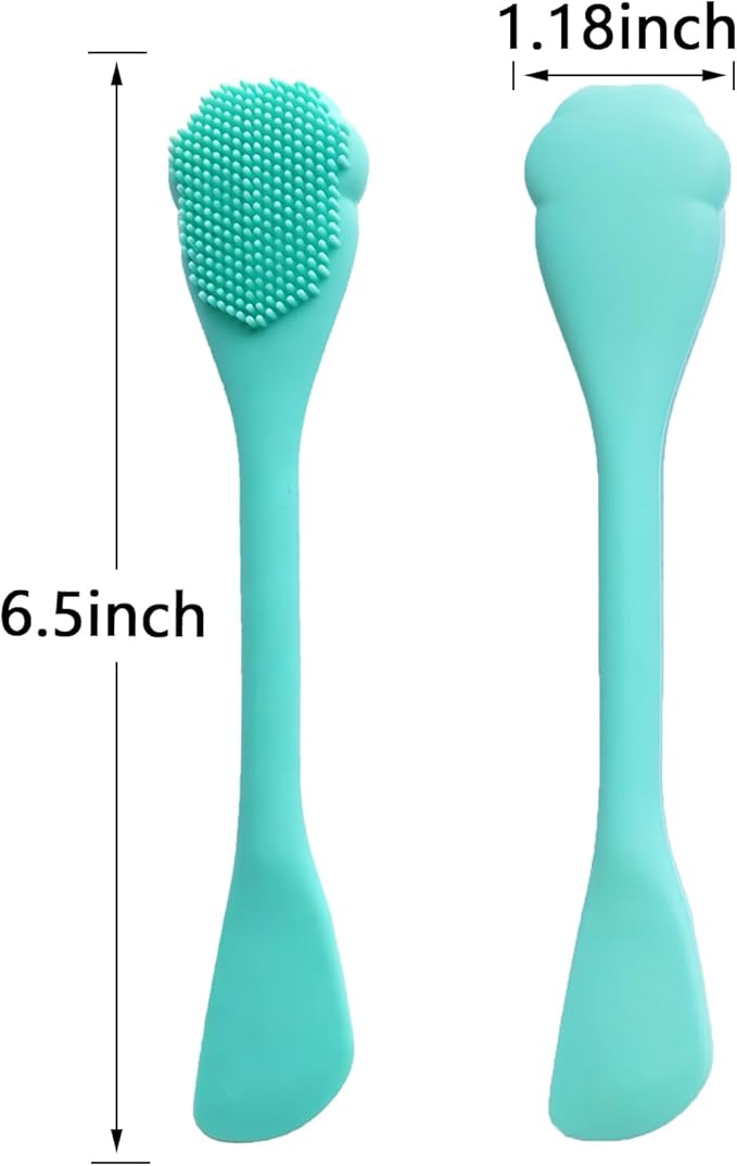 Silicone Face Mask Brush Face Scrubber Facial Cleansing Brush - Soft Bristles for Gentle Exfoliation,Face Mask Applicator for Clay,Mud, Body Lotion