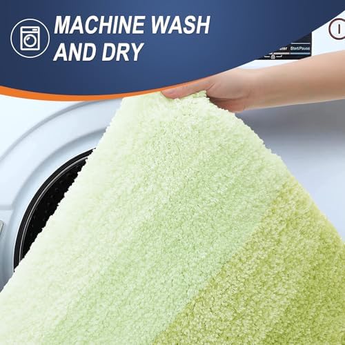 OLANLY Small Bathroom Rugs 24x16, Extra Soft Absorbent Microfiber Bath Rugs - Image 6